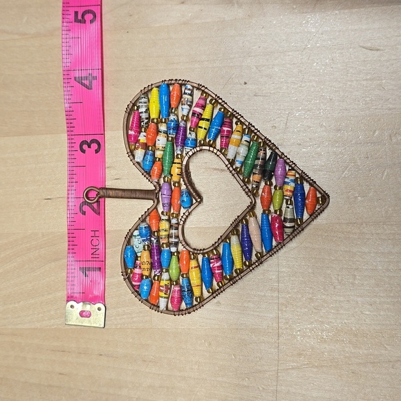 {Ornaments 4 Orphans} Open Heart Beaded Ornamemt - Picture 6 of 6